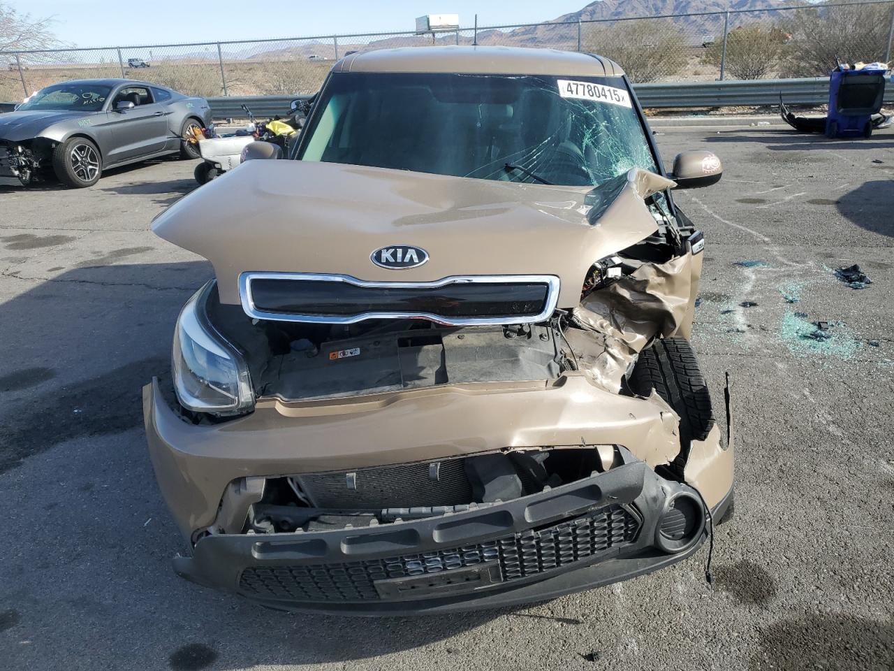 2015 KIA Soul VIN KNDJP3A50F7150041 Copart auction photo, front end damage thumbnail 5