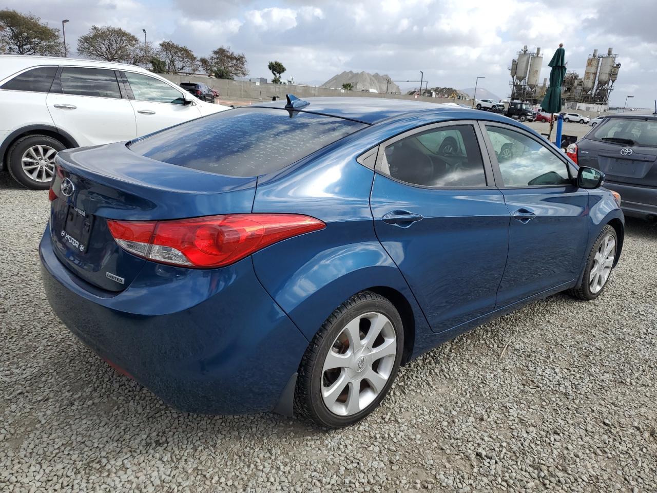 2013 Hyundai Elantra VIN KMHDH4AE8DU965615 Copart auction photo, rear end / minor dent/scratches damage thumbnail 3