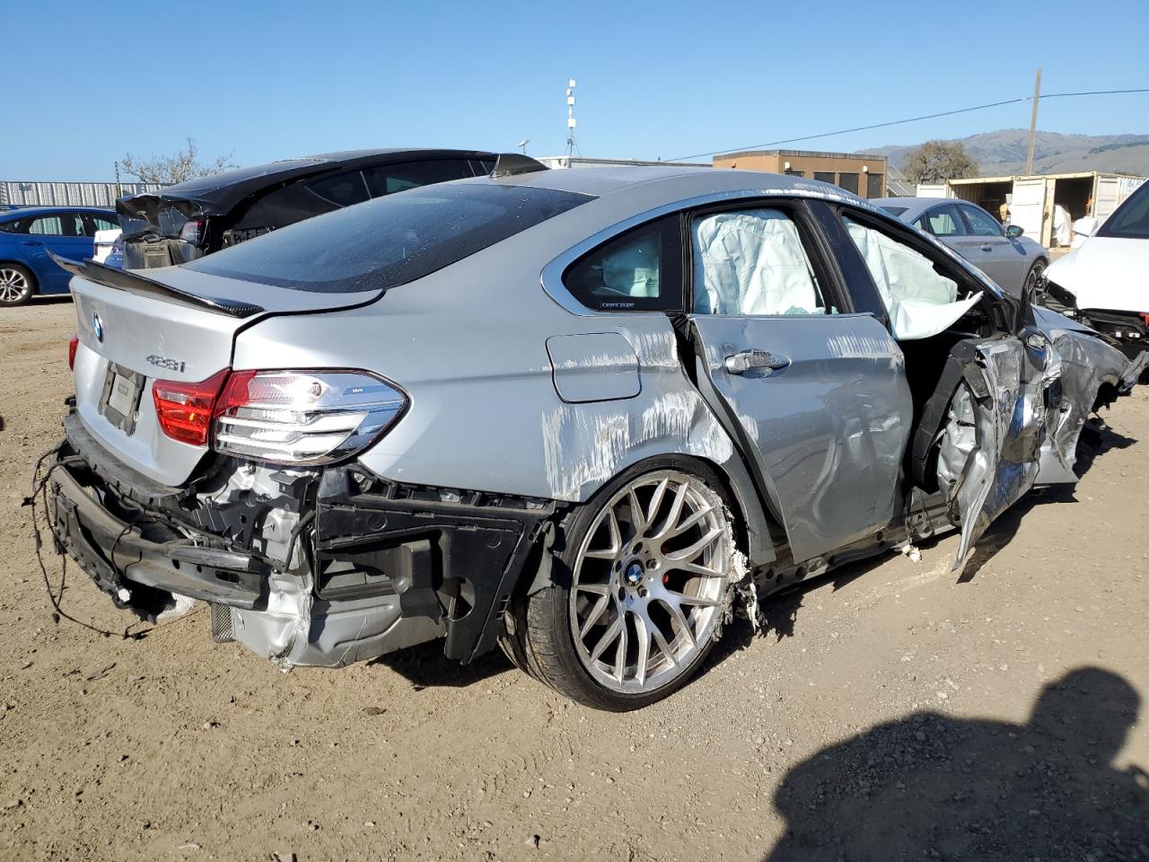 2016 BMW 4er VIN WBA4A9C53GGL88351 Copart auction photo, rollover damage thumbnail 3
