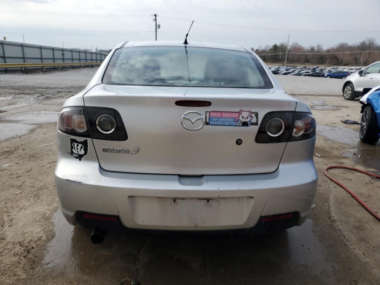 2008 Mazda 3 VIN JM1BK32F581155946 Copart auction photo, front end / side damage thumbnail 6