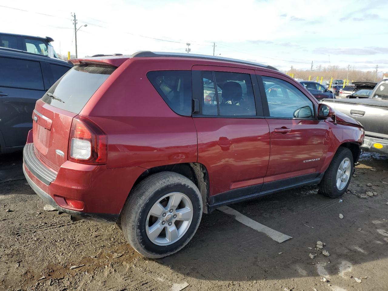 2016 Jeep Compass VIN 1C4NJCEA6GD735106 Copart auction photo, front end / mechanical damage thumbnail 3