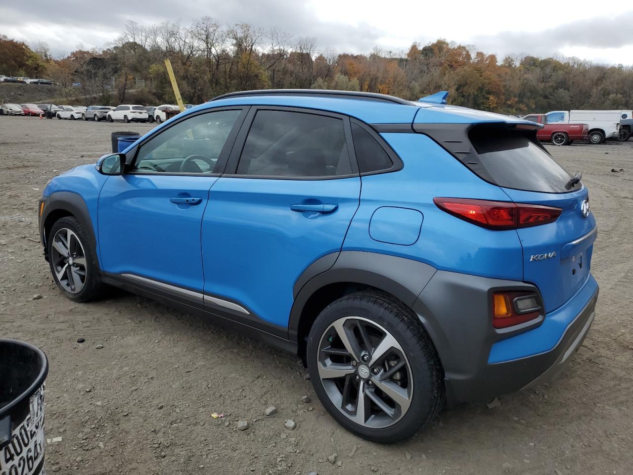 2021 Hyundai Kona VIN KM8K5CA59MU611824 Copart auction photo, front end / side damage thumbnail 2
