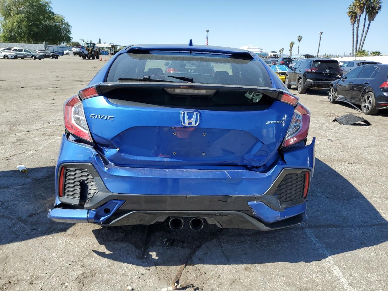 2018 Honda Civic VIN SHHFK7H46JU423123 Copart auction photo, front end / rear end damage thumbnail 6