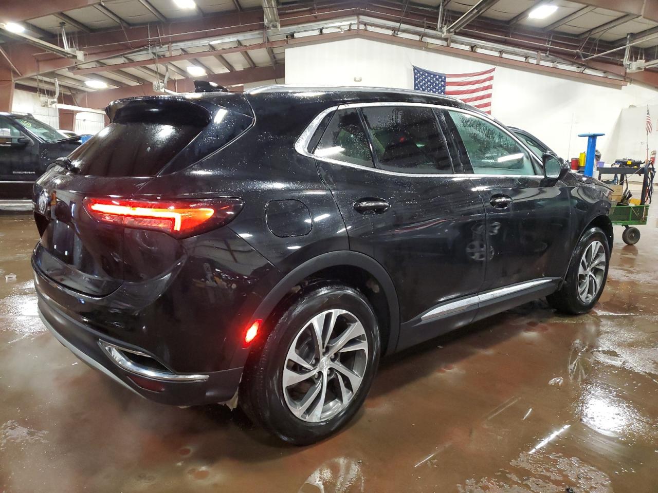 2021 Buick Envision VIN LRBFZNR45MD107979 Copart auction photo, front end / side damage thumbnail 3