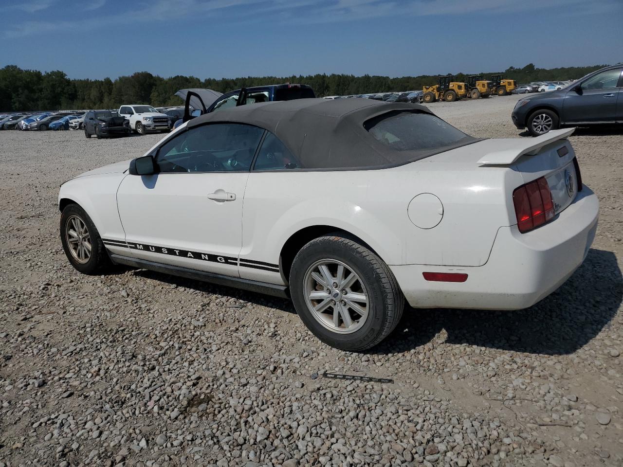 2005 Ford Mustang VIN 1ZVHT84N455240142 Copart auction photo, side / front end damage thumbnail 2