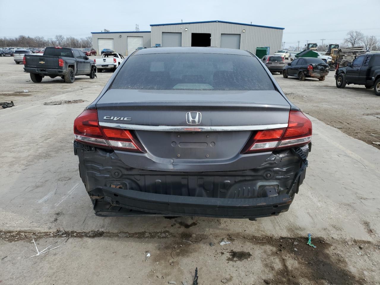 2014 Honda Civic VIN 19XFB2F51EE039746 Copart auction photo, rear end / front end damage thumbnail 6