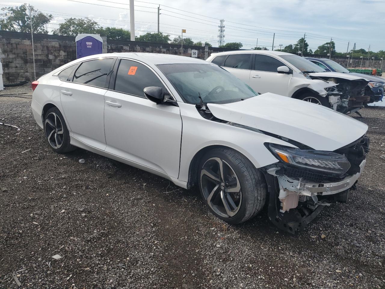 2021 Honda Accord VIN 1HGCV1F36MA052739 Copart auction photo, all over damage thumbnail 4