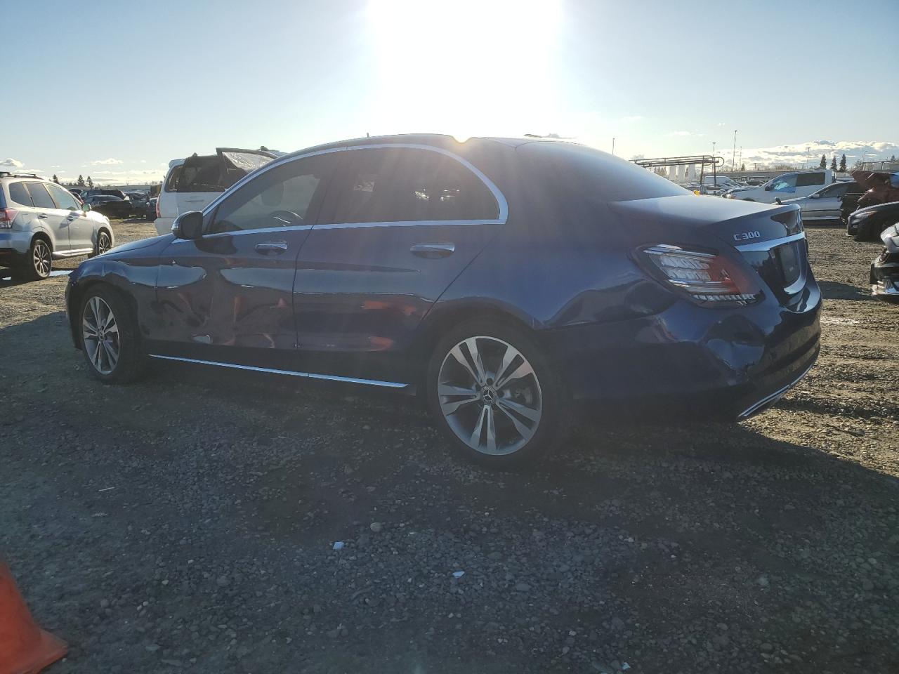 2019 Mercedes-Benz C-klasse VIN 55SWF8DB8KU317790 Copart auction photo, all over damage thumbnail 2