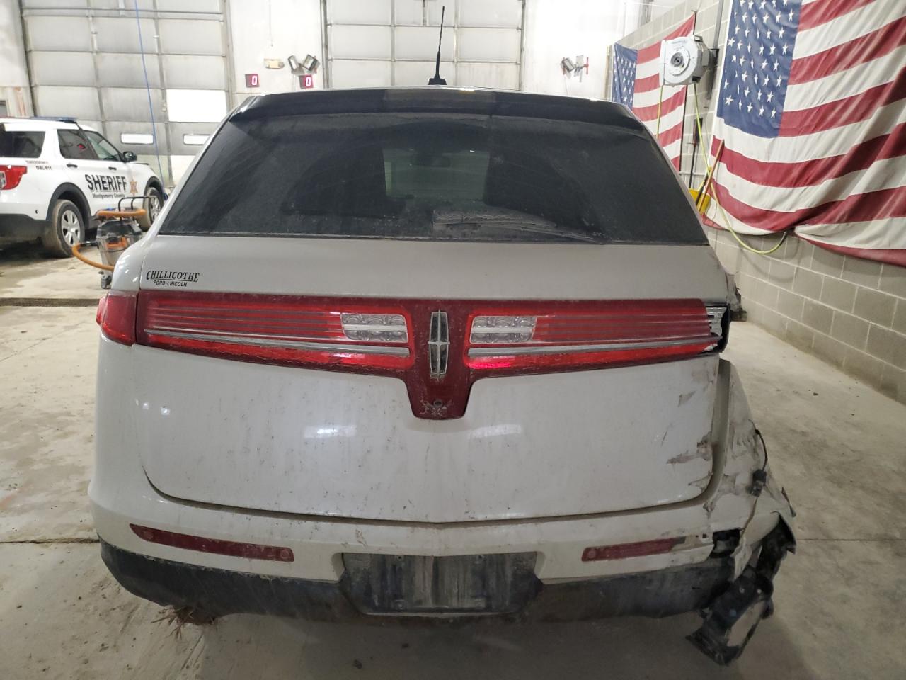 2014 Lincoln MKT VIN 2LMHJ5ATXEBL54149 Copart auction photo, rear end damage thumbnail 6