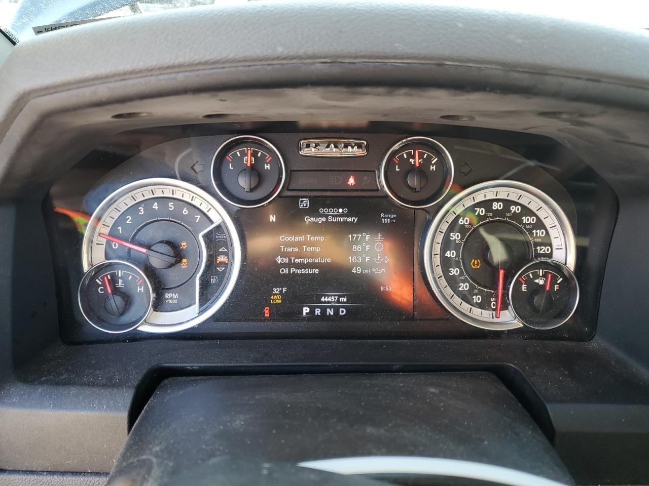 2017 RAM 1500 VIN 1C6RR7GT5HS745436 Copart auction photo, front end / side damage thumbnail 9