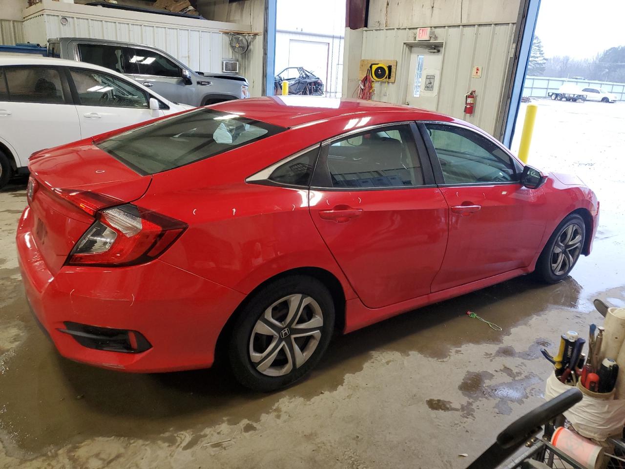 2017 Honda Civic VIN 2HGFC2F54HH559785 Copart auction photo, front end / rear end damage thumbnail 3