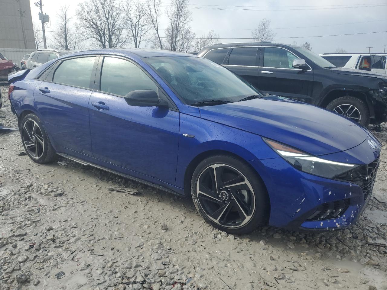 2023 Hyundai Elantra VIN KMHLR4AF3PU605755 Copart auction photo, rear end damage thumbnail 4