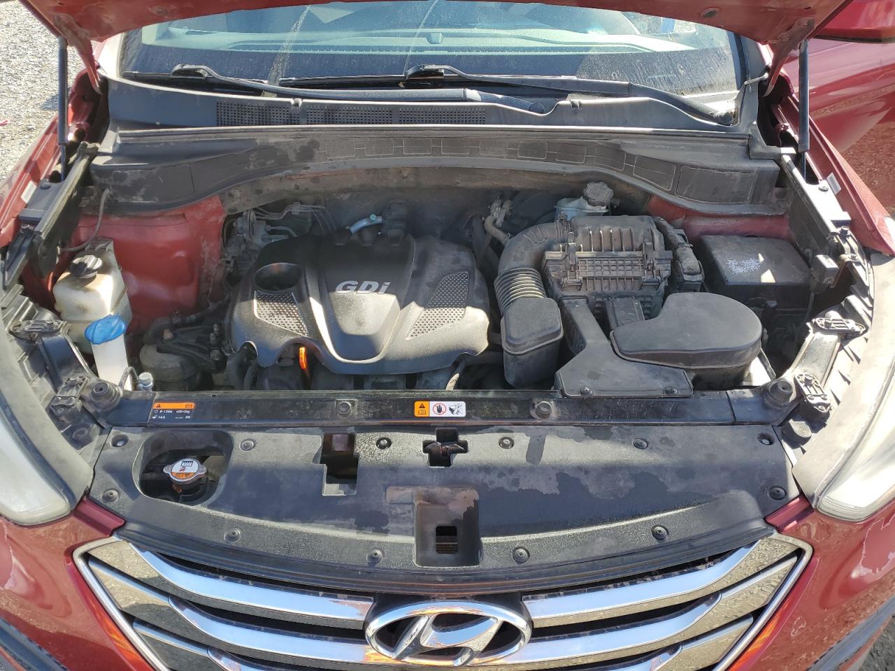 2014 Hyundai Santa Fe VIN 5XYZTDLB8EG167775 Copart auction photo, mechanical / minor dent/scratches damage thumbnail 12