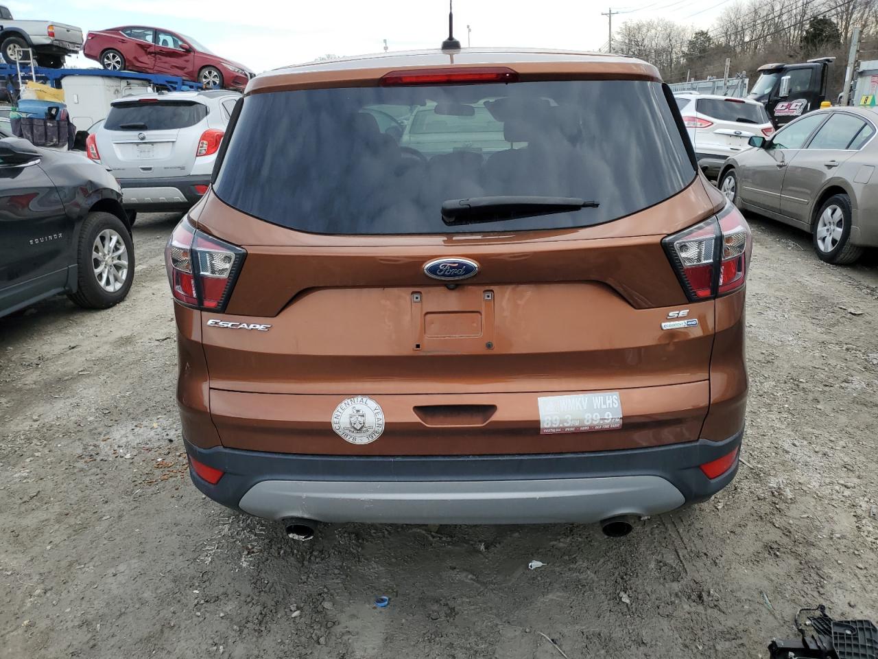 2017 Ford Escape VIN 1FMCU9GD0HUA68720 Copart auction photo, front end damage thumbnail 6
