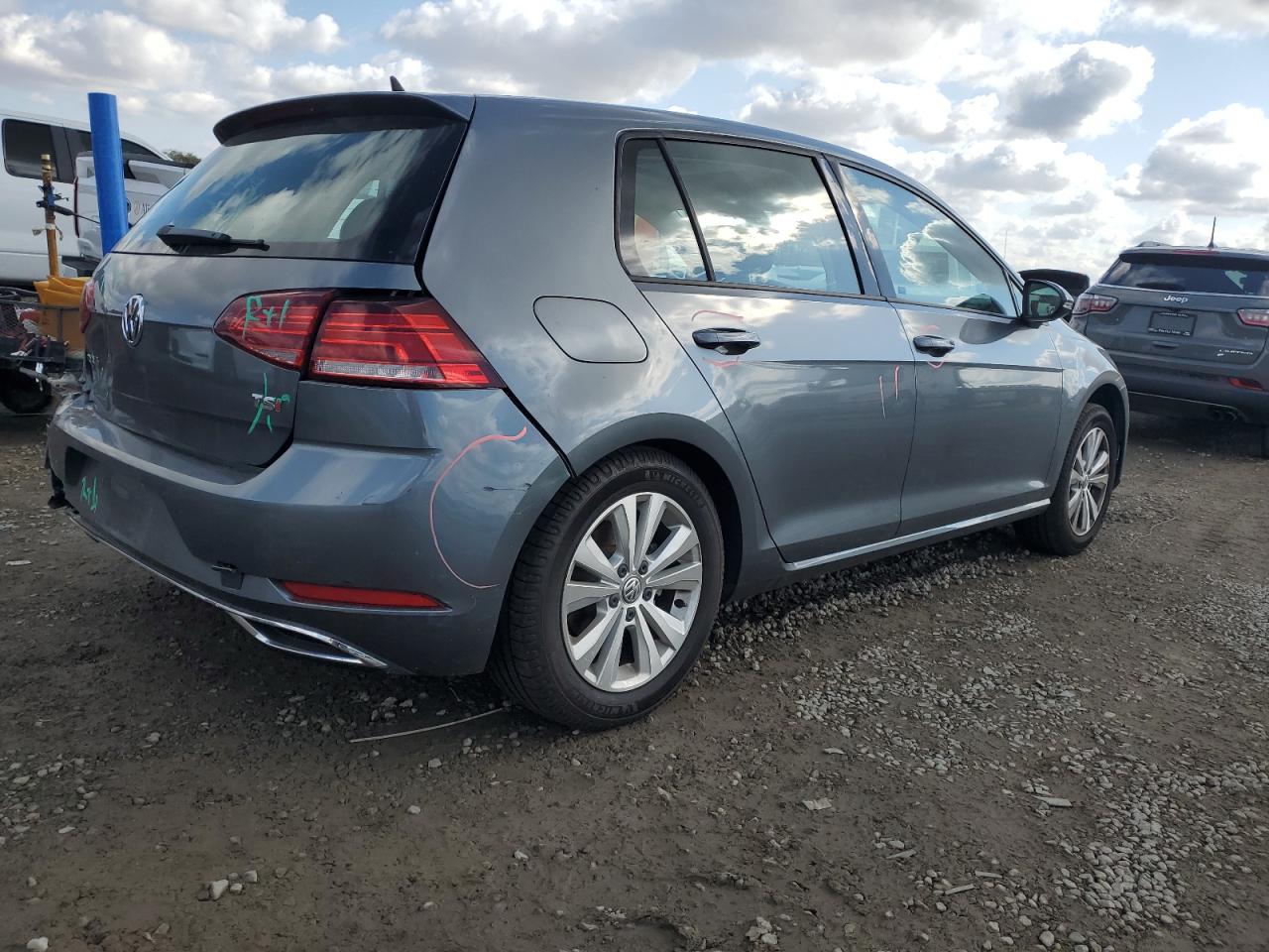 2018 Volkswagen Golf VIN 3VWG17AU7JM273681 Copart auction photo, rear end damage thumbnail 3