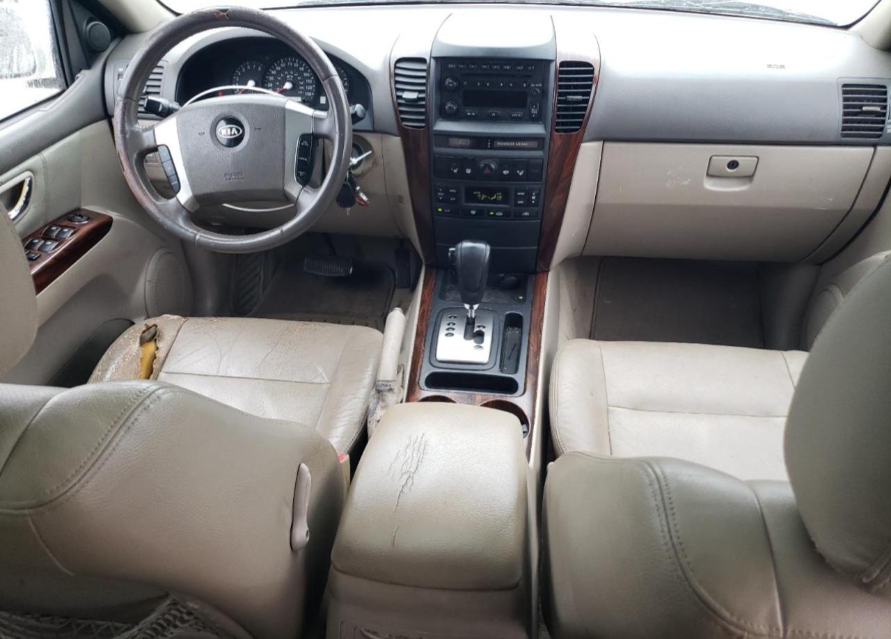 2006 KIA Sorento VIN KNDJD733565507981 Copart auction photo, burn - engine / front end damage thumbnail 8