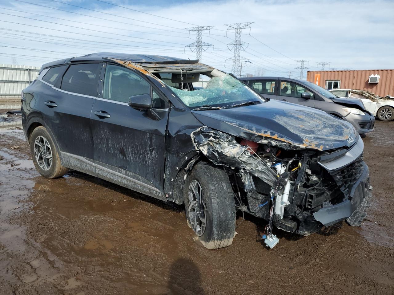 2023 KIA Sportage VIN KNDPUCAF4P7205104 Copart auction photo, rollover / undercarriage damage thumbnail 4