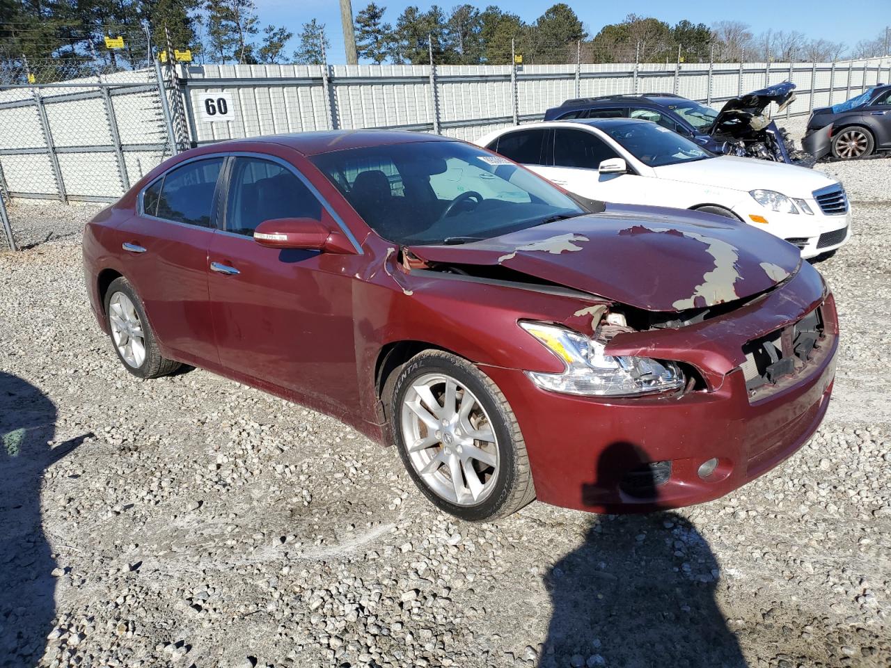 2010 Nissan Maxima VIN 1N4AA5AP9AC812333 Copart auction photo, frame damage / front end damage thumbnail 4