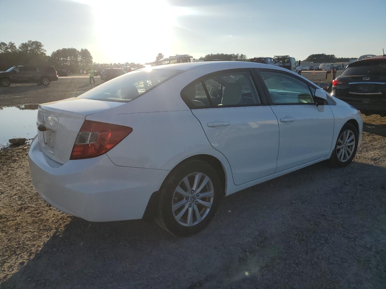 2012 Honda Civic VIN 2HGFB2F8XCH596961 Copart auction photo, front end damage thumbnail 3