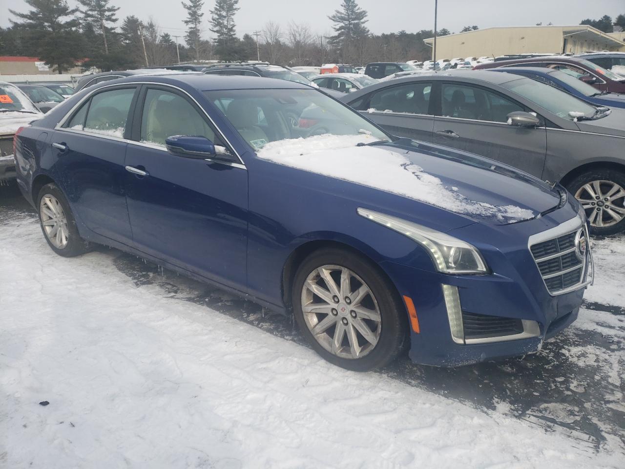 2014 Cadillac CTS VIN 1G6AX5S33E0114346 Copart auction photo, front end damage thumbnail 4
