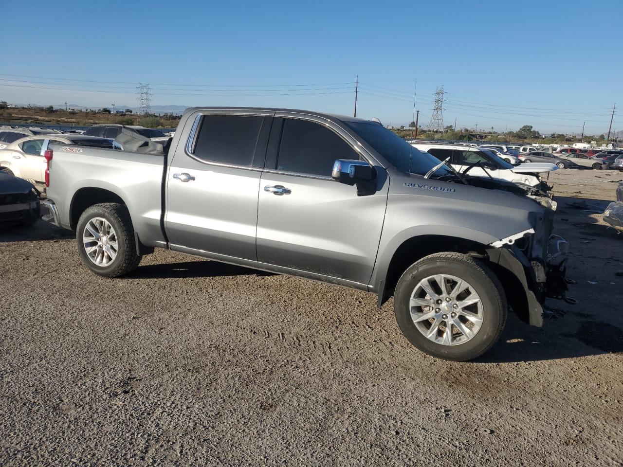 2021 Chevrolet Silverado VIN 3GCUYGEL0MG409168 Copart auction photo, front end / frame damage damage thumbnail 4