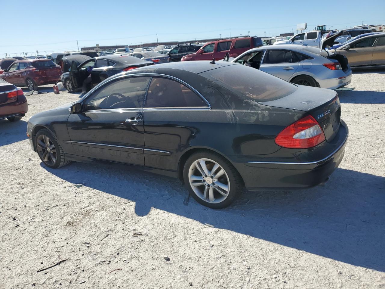 2009 Mercedes-Benz CLK-klasse VIN WDBTJ56H79F267858 Copart auction photo, front end damage thumbnail 2