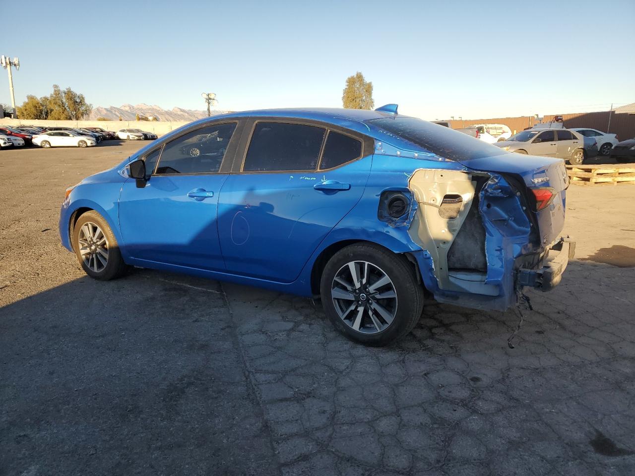 2021 Nissan Versa VIN 3N1CN8EV7ML843111 Copart auction photo, rear end damage thumbnail 2