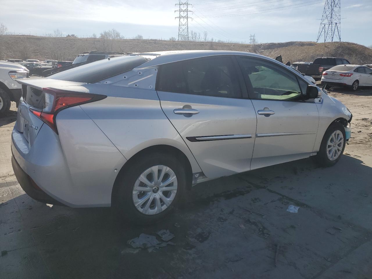 2019 Toyota Prius VIN JTDKARFU0K3068644 Copart auction photo, front end / rear end damage thumbnail 3