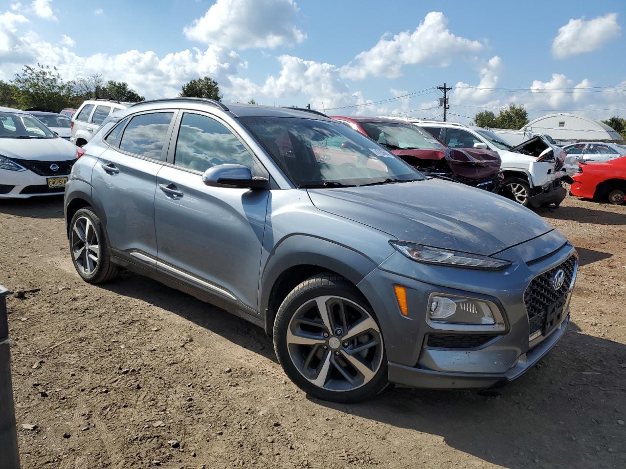 2020 Hyundai Kona VIN KM8K3CA59LU462805 Copart auction photo, water/flood damage thumbnail 4