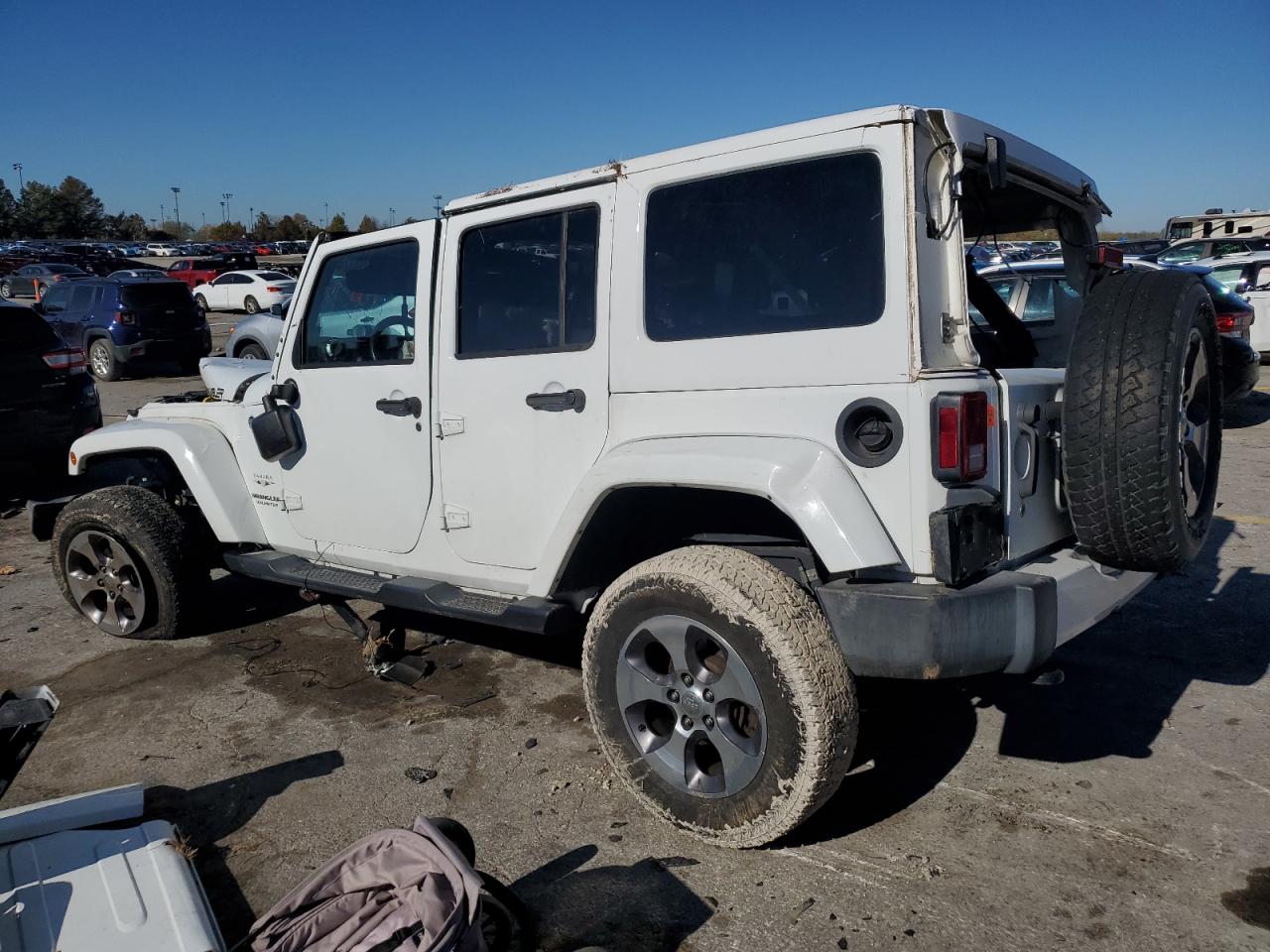 2016 Jeep Wrangler VIN 1C4HJWEG4GL181010 Copart auction photo, all over damage thumbnail 2