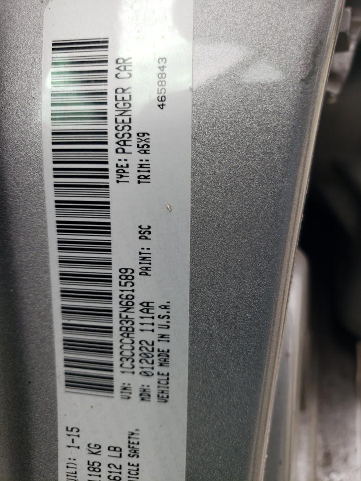 2015 Chrysler 200 VIN 1C3CCCAB3FN661589 Copart auction photo, rear end damage thumbnail 12