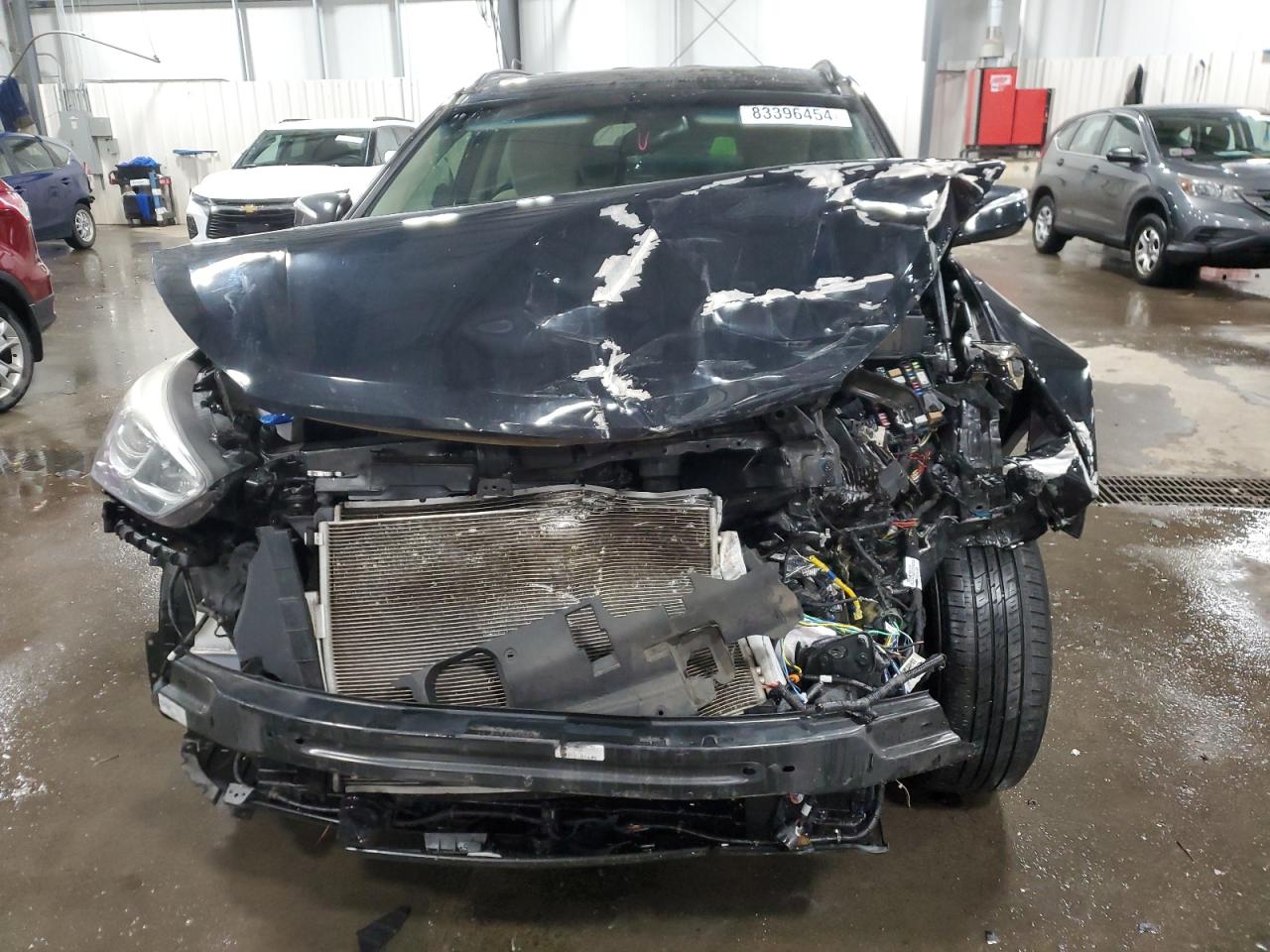 2018 Hyundai Santa Fe VIN 5NMZU3LB9JH081270 Copart auction photo, front end damage thumbnail 5