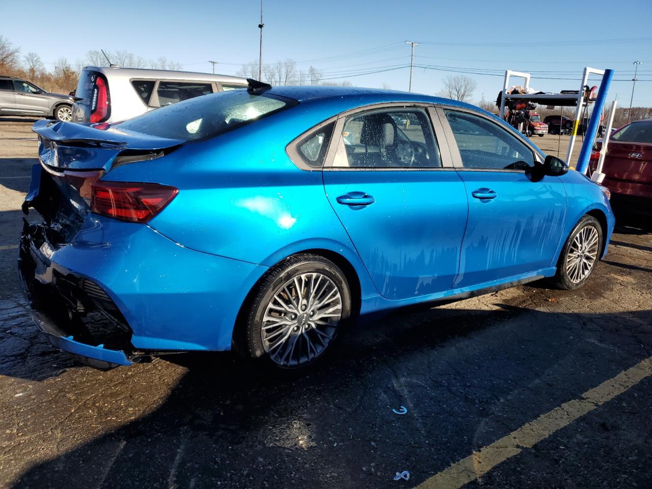 2023 KIA Forte VIN 3KPF54AD9PE574358 Copart auction photo, rear end damage thumbnail 3