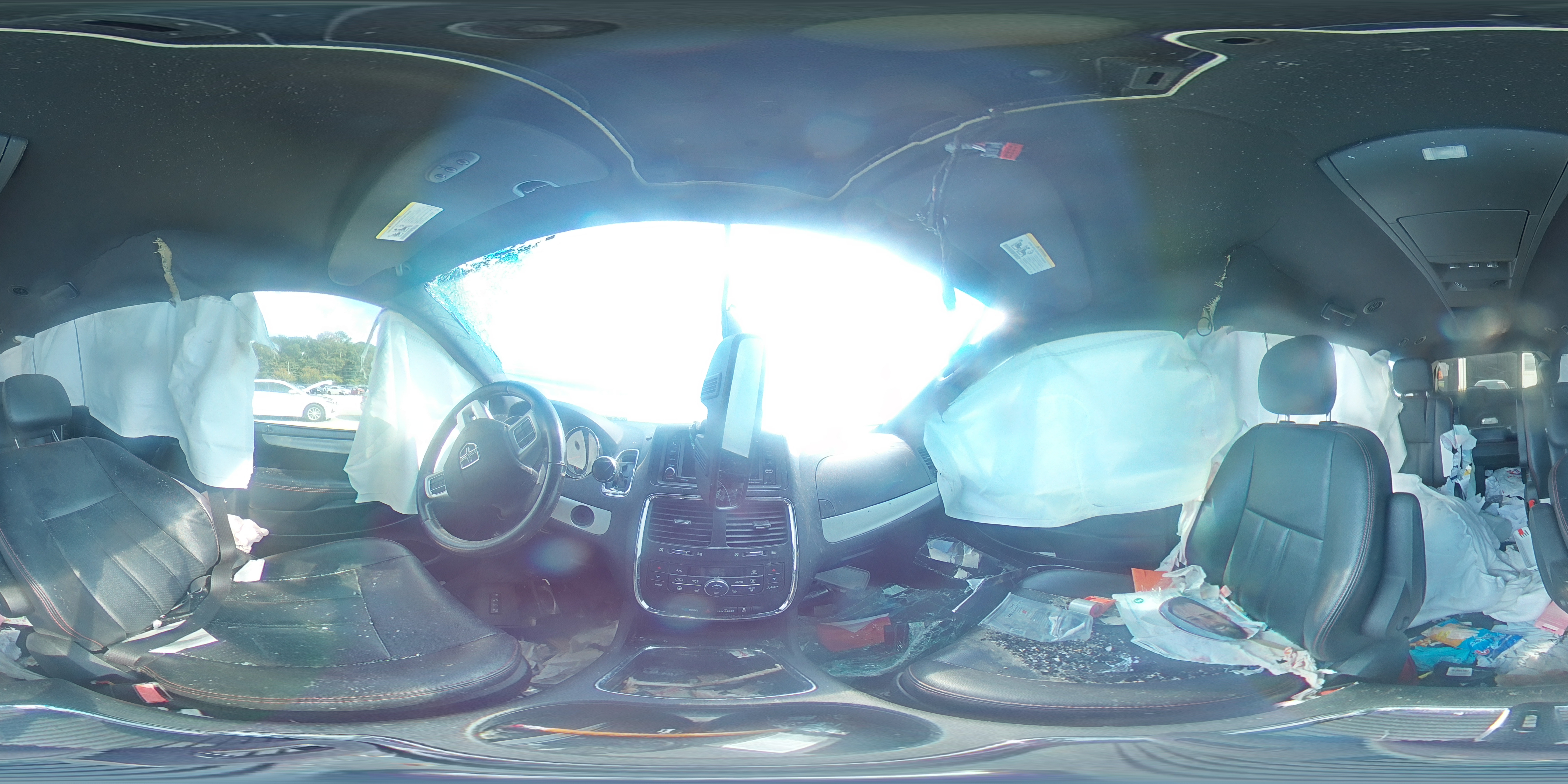 2018 Dodge Caravan VIN 2C4RDGEGXJR145483 Copart auction photo, all over damage thumbnail 13