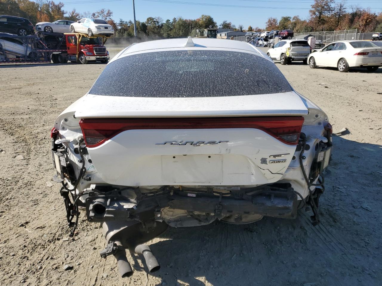 2022 KIA Stinger VIN KNAE55LC5N6115687 Copart auction photo, rear end damage thumbnail 6