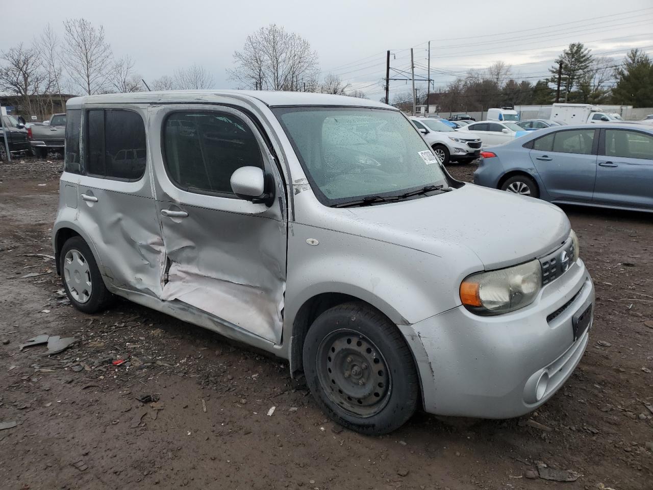 2013 Nissan Cube VIN JN8AZ2KR9DT303529 Copart auction photo, side / front end damage thumbnail 4