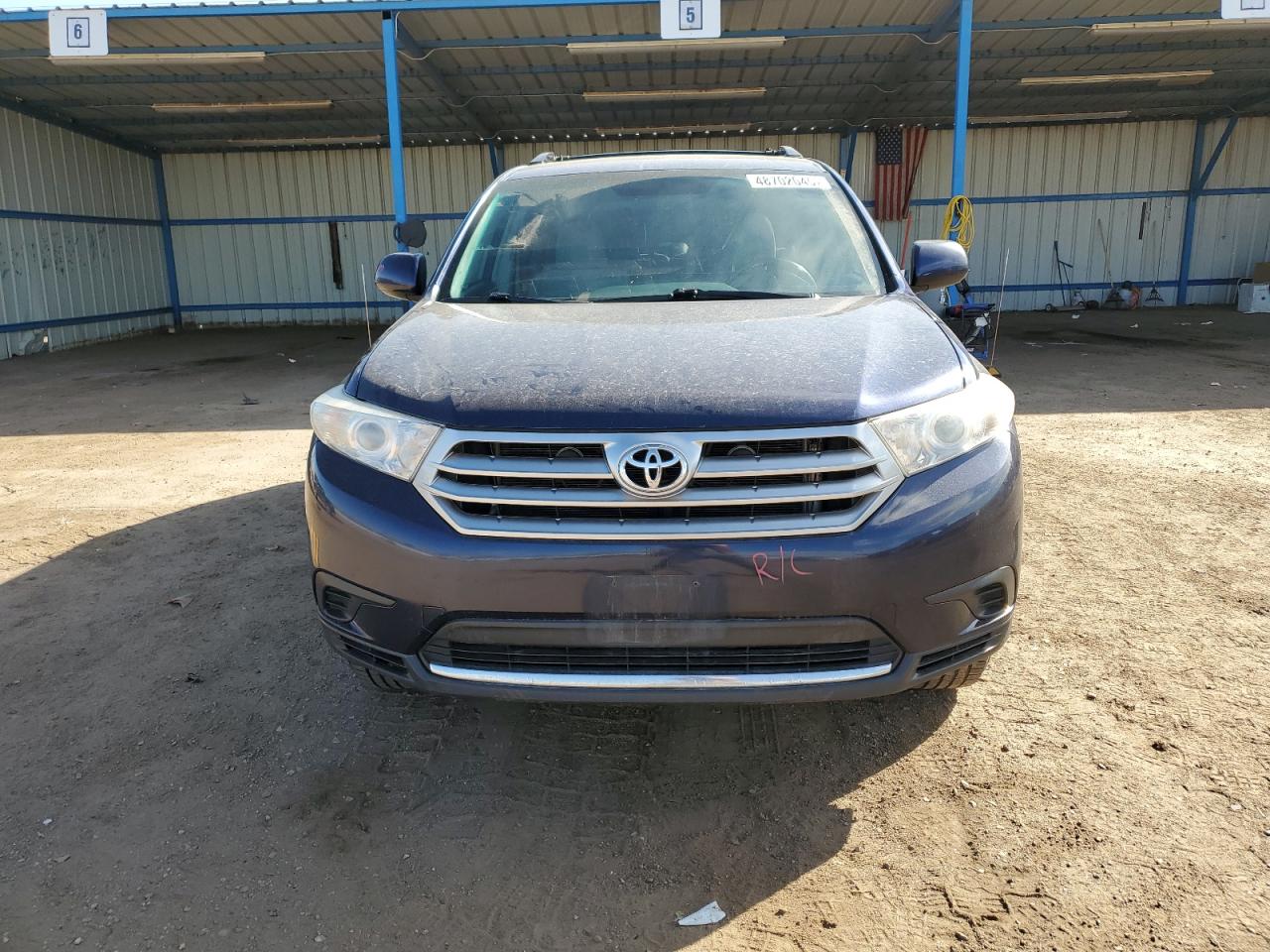 2013 Toyota Highlander VIN 5TDBK3EH0DS243975 Copart auction photo, rear end / side damage thumbnail 5