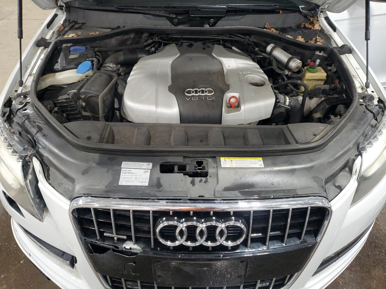 2013 Audi Q7 VIN WA1LMAFE7DD009720 Copart auction photo, front end / side damage thumbnail 13