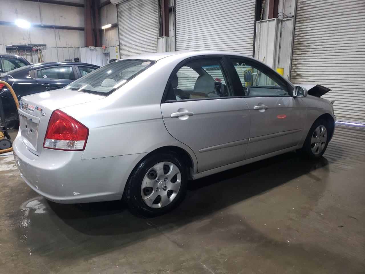 2008 KIA Spectra VIN KNAFE121785562755 Copart auction photo, front end / hail damage thumbnail 3