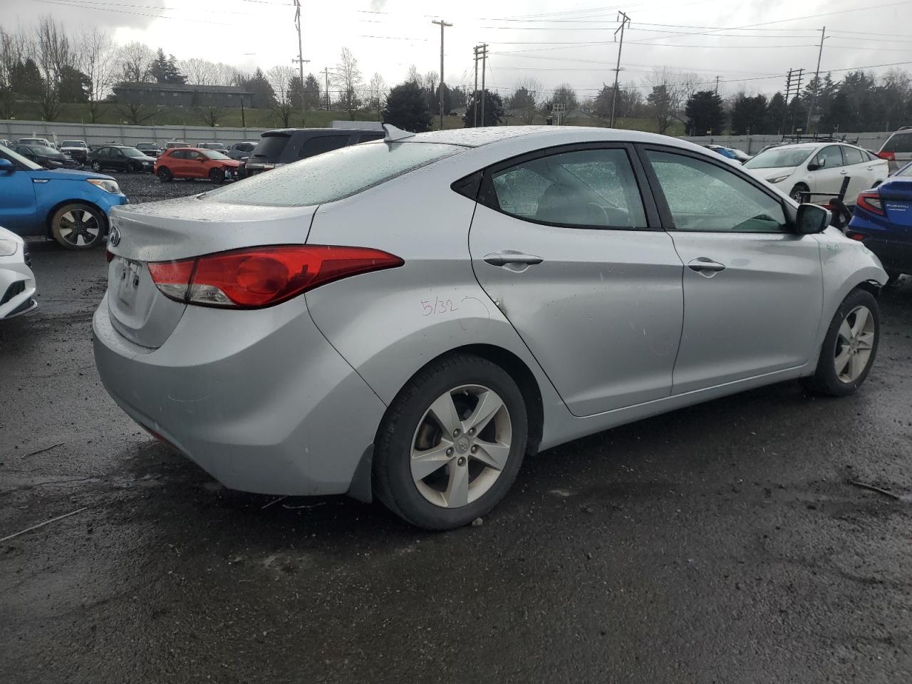 2013 Hyundai Elantra VIN 5NPDH4AE6DH208033 Copart auction photo, front end damage thumbnail 3