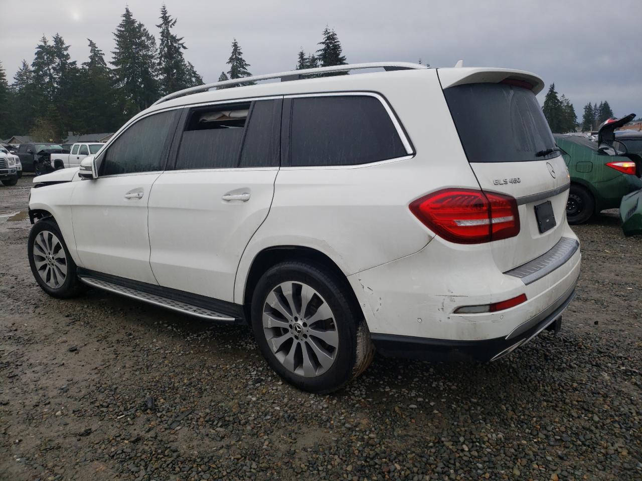 2018 Mercedes-Benz GLS-klasse VIN 4JGDF6EE8JB122274 Copart auction photo, front end / side damage thumbnail 2