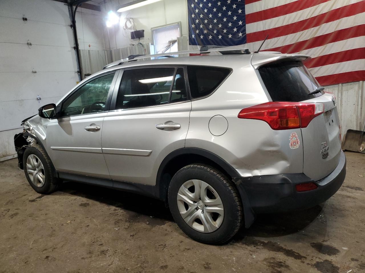 2014 Toyota RAV 4 VIN JTMBFREV7EJ005827 Copart auction photo, front end / side damage thumbnail 2