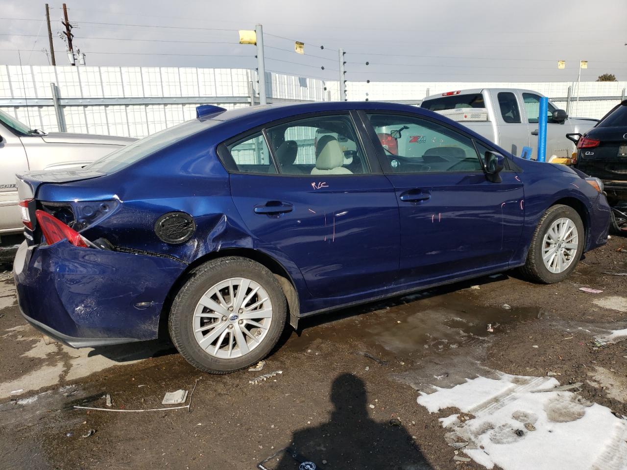 2018 Subaru Impreza VIN 4S3GKAB63J3602665 Copart auction photo, rear end / hail damage thumbnail 3