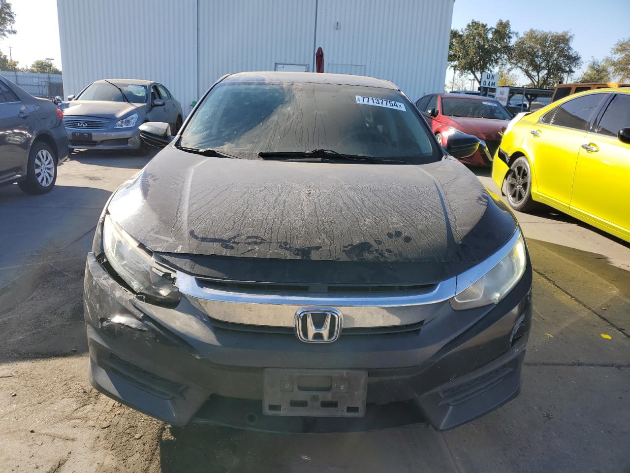 2017 Honda Civic VIN 19XFC2F58HE206184 Copart auction photo, front end / rear end damage thumbnail 5
