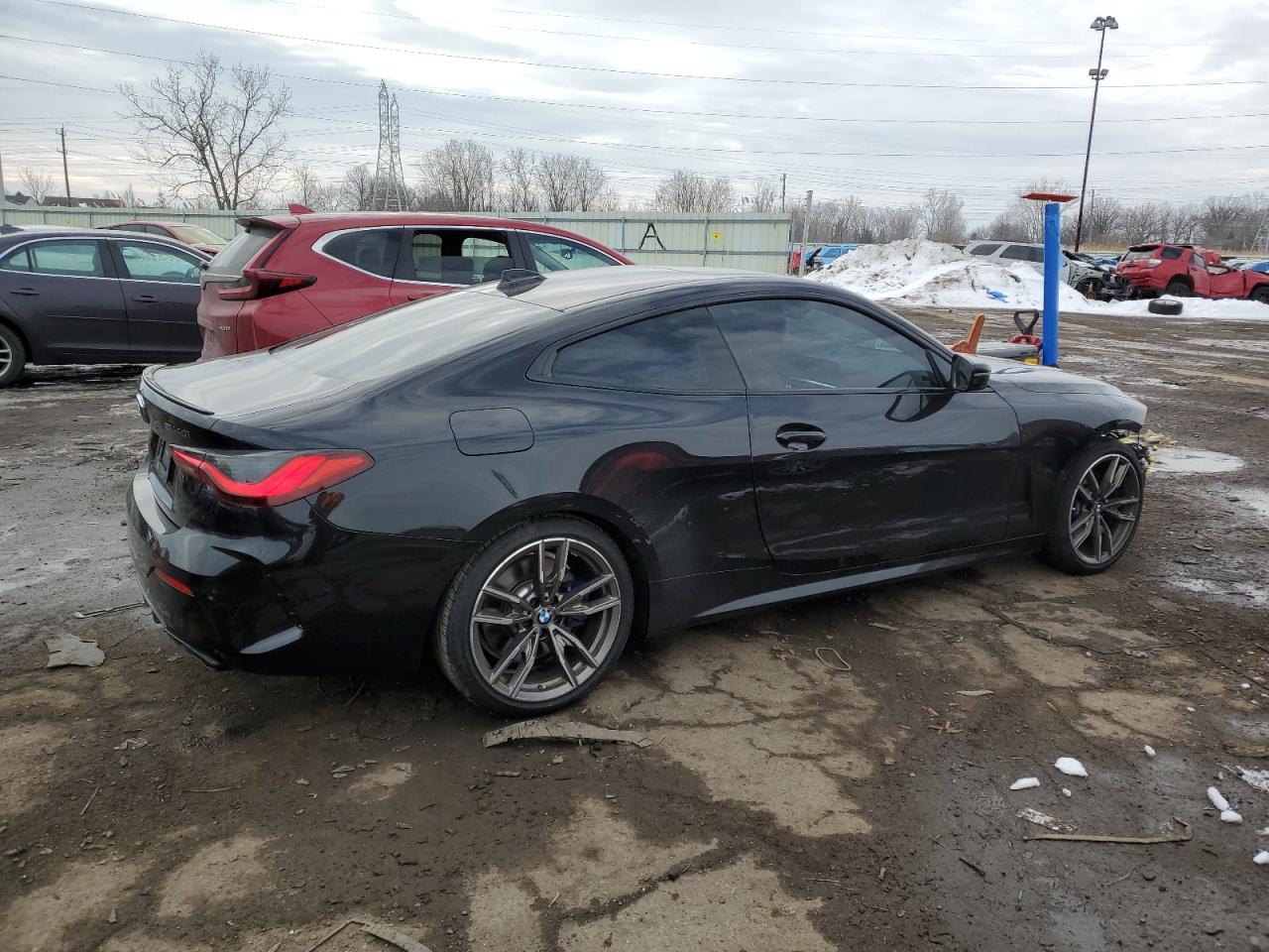 2021 BMW M4 VIN WBA13AR0XMCF64313 Copart auction photo, front end damage thumbnail 3