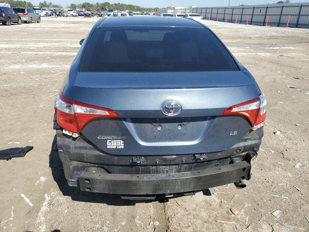 2016 Toyota Corolla VIN 2T1BURHE4GC545068 Copart auction photo, rear end / side damage thumbnail 6