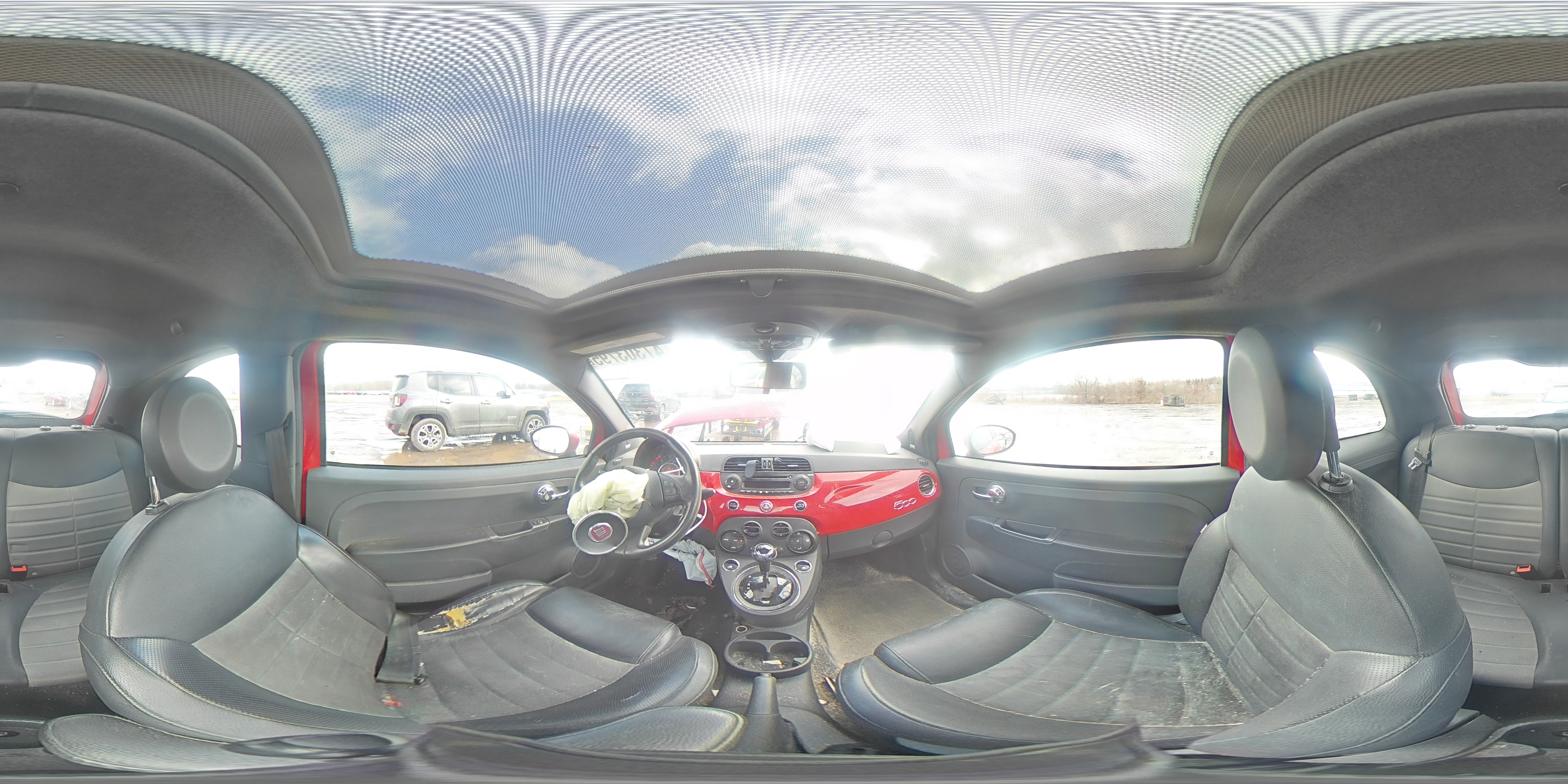 2012 Fiat 500 VIN 3C3CFFBR7CT200556 Copart auction photo, front end damage thumbnail 12