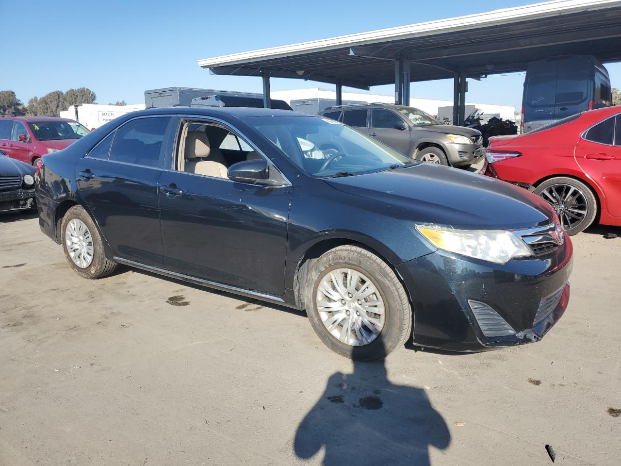 2012 Toyota Camry VIN 4T4BF1FK0CR174221 Copart auction photo, side damage thumbnail 4