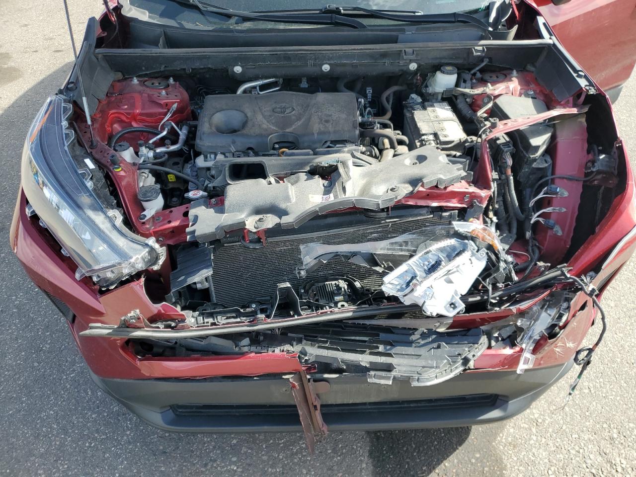 2019 Toyota RAV 4 VIN 2T3F1RFV8KW018615 Copart auction photo, front end damage thumbnail 12