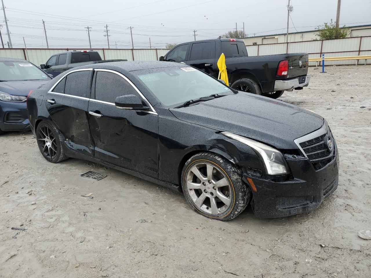 2013 Cadillac ATS VIN 1G6AC5SX2D0138831 Copart auction photo, front end / side damage thumbnail 4
